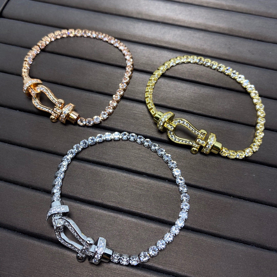 ¡®Moco¡¯FORCE  HORSESHOE  DIAMOND TENNIS BRACELET