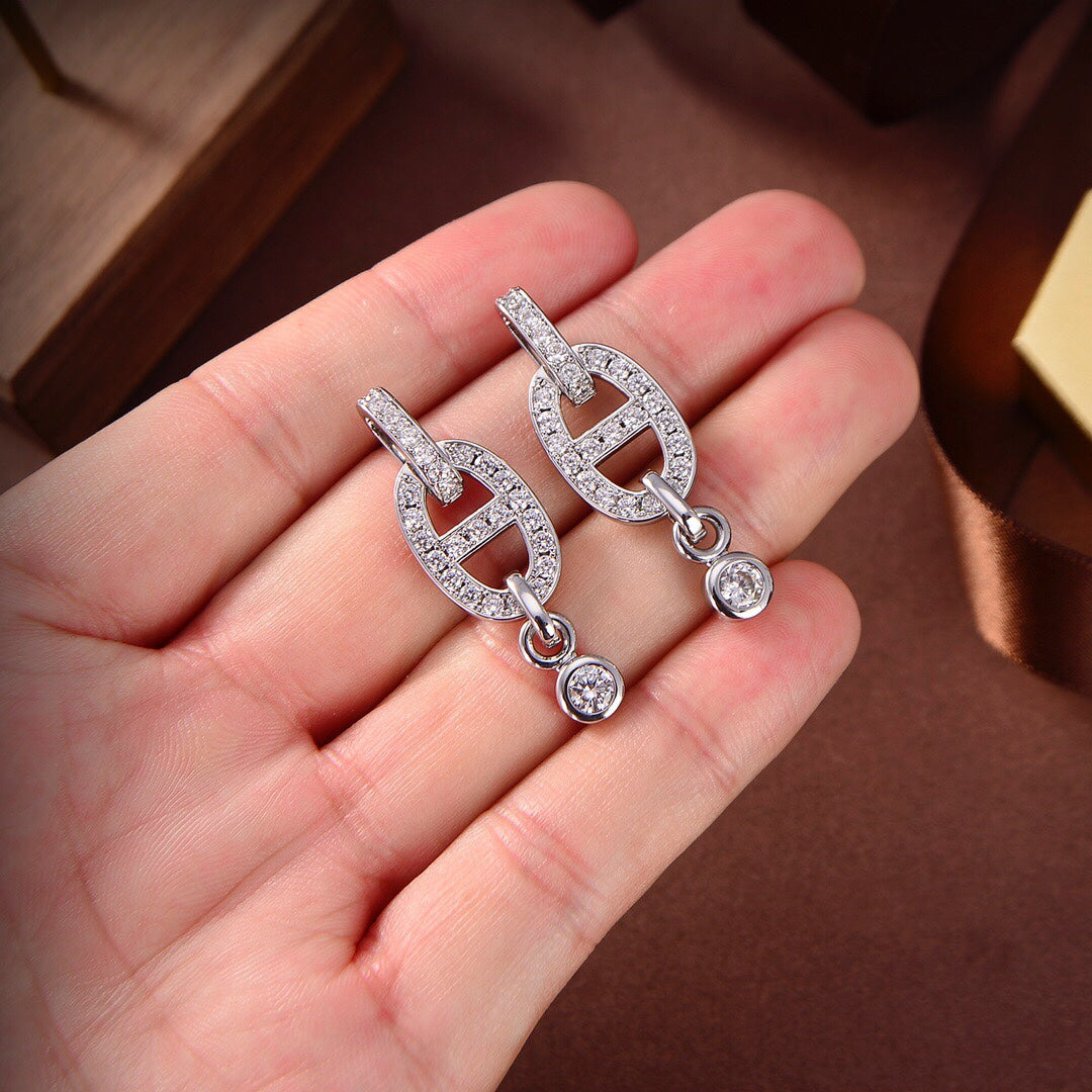 [moco jewelrys]HM KETTEN DIAMANT-OHRRINGE