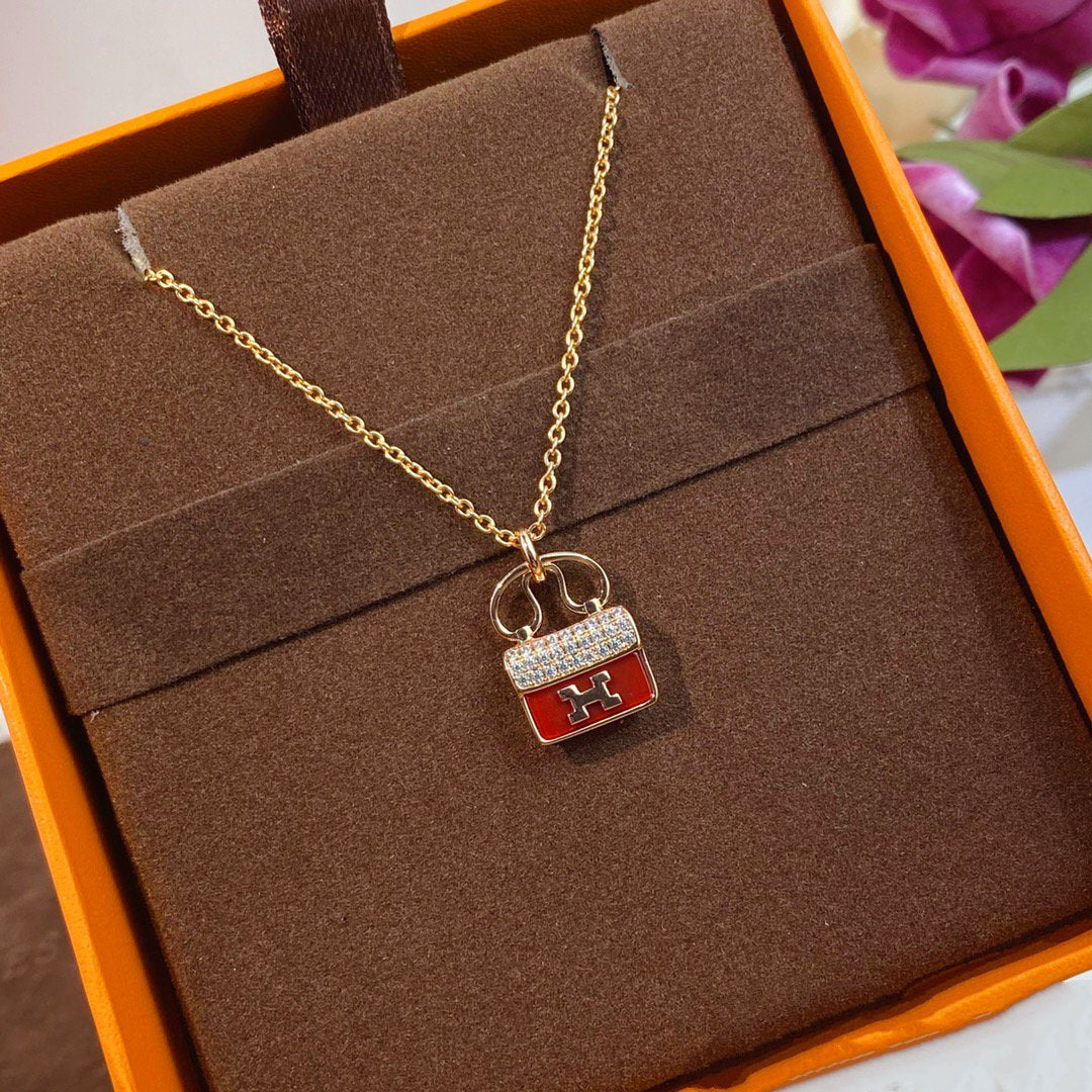 [moco jewelrys]CONSTANCE ROTER ANHÄNGER ROSÉGOLD KETTE