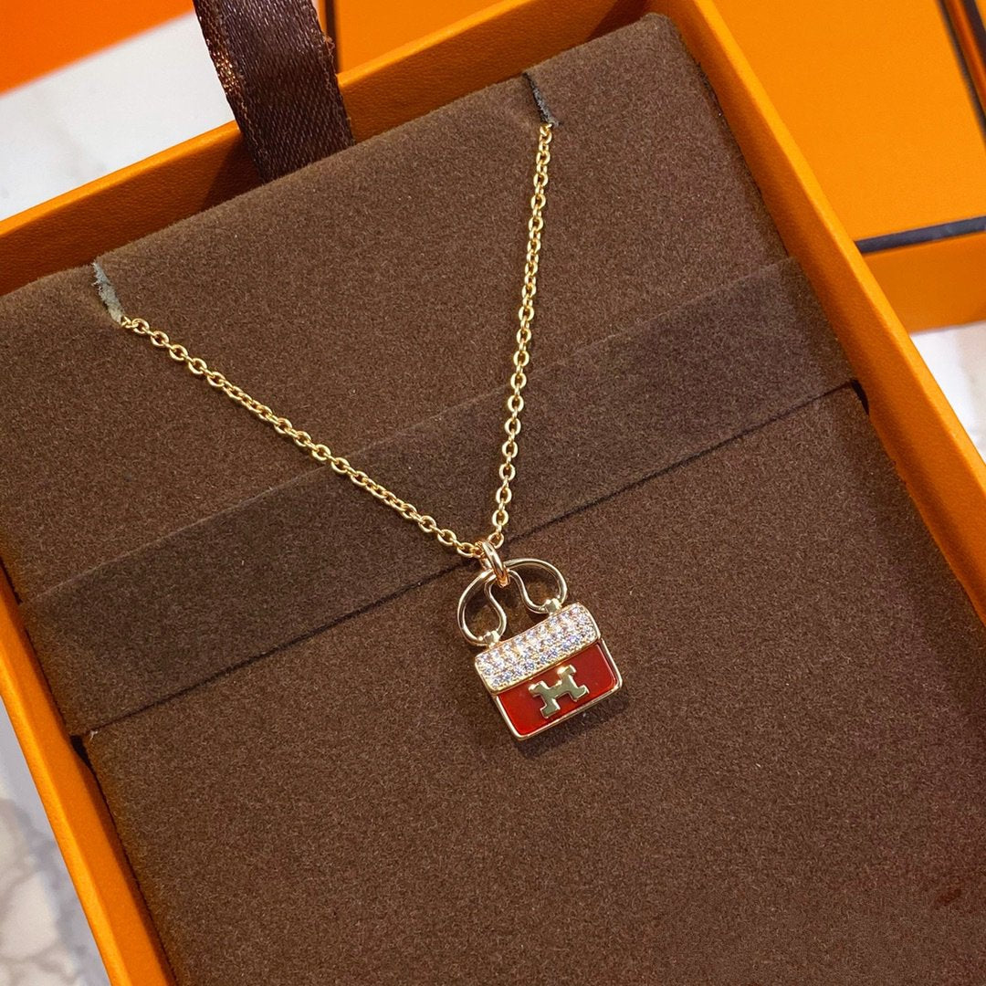 [moco jewelrys]CONSTANCE ROTER ANHÄNGER ROSÉGOLD KETTE