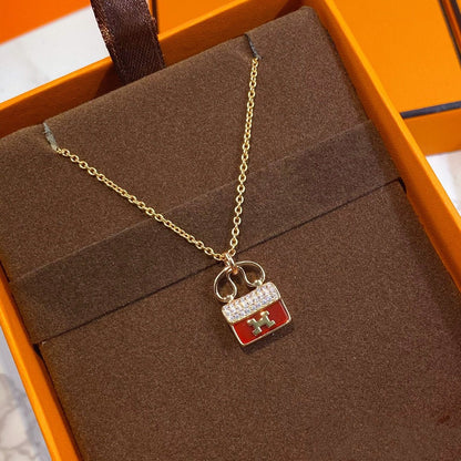 [moco jewelrys]CONSTANCE ROTER ANHÄNGER ROSÉGOLD KETTE