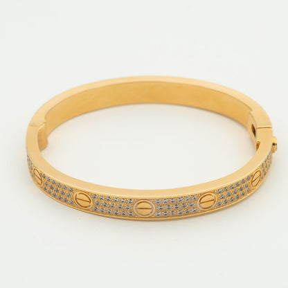 [moco jewelrys]LOVE ARMBAND 6.1MM DIAMANTBESETZT