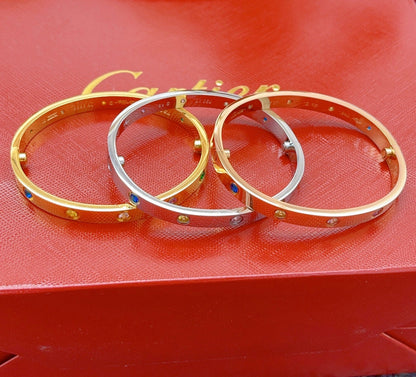 [Moco ]2026 RAINBOW LOVE BRACELET 6.1MM  10 DIAMONDS