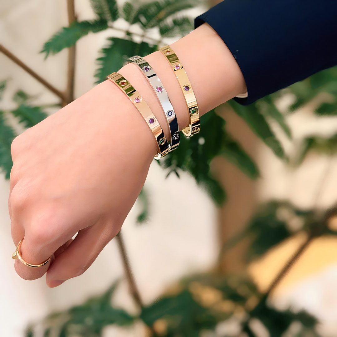 [Moco ]2026 RAINBOW LOVE BRACELET 6.1MM  10 DIAMONDS