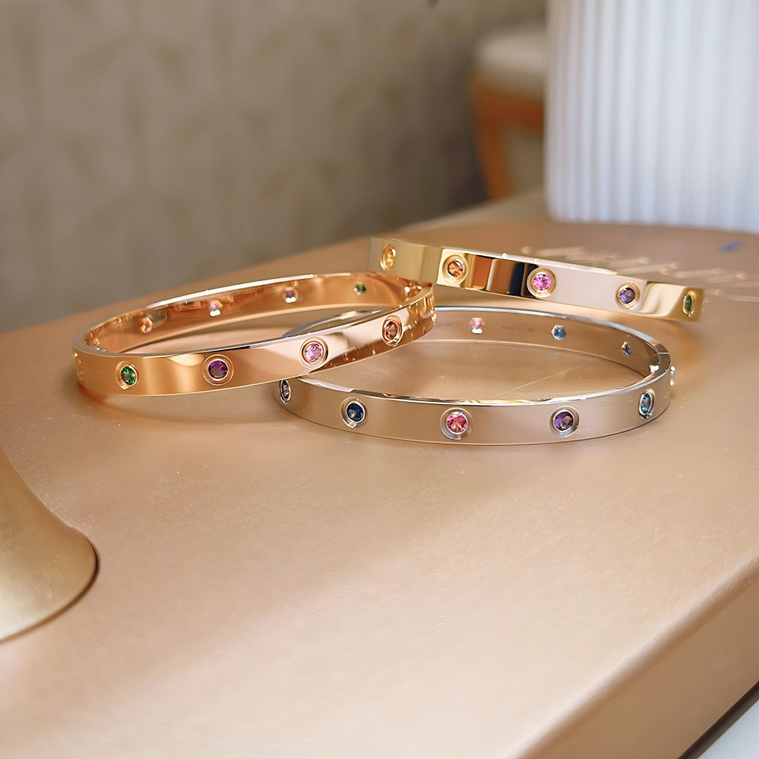 [Moco ]2026 RAINBOW LOVE BRACELET 6.1MM  10 DIAMONDS