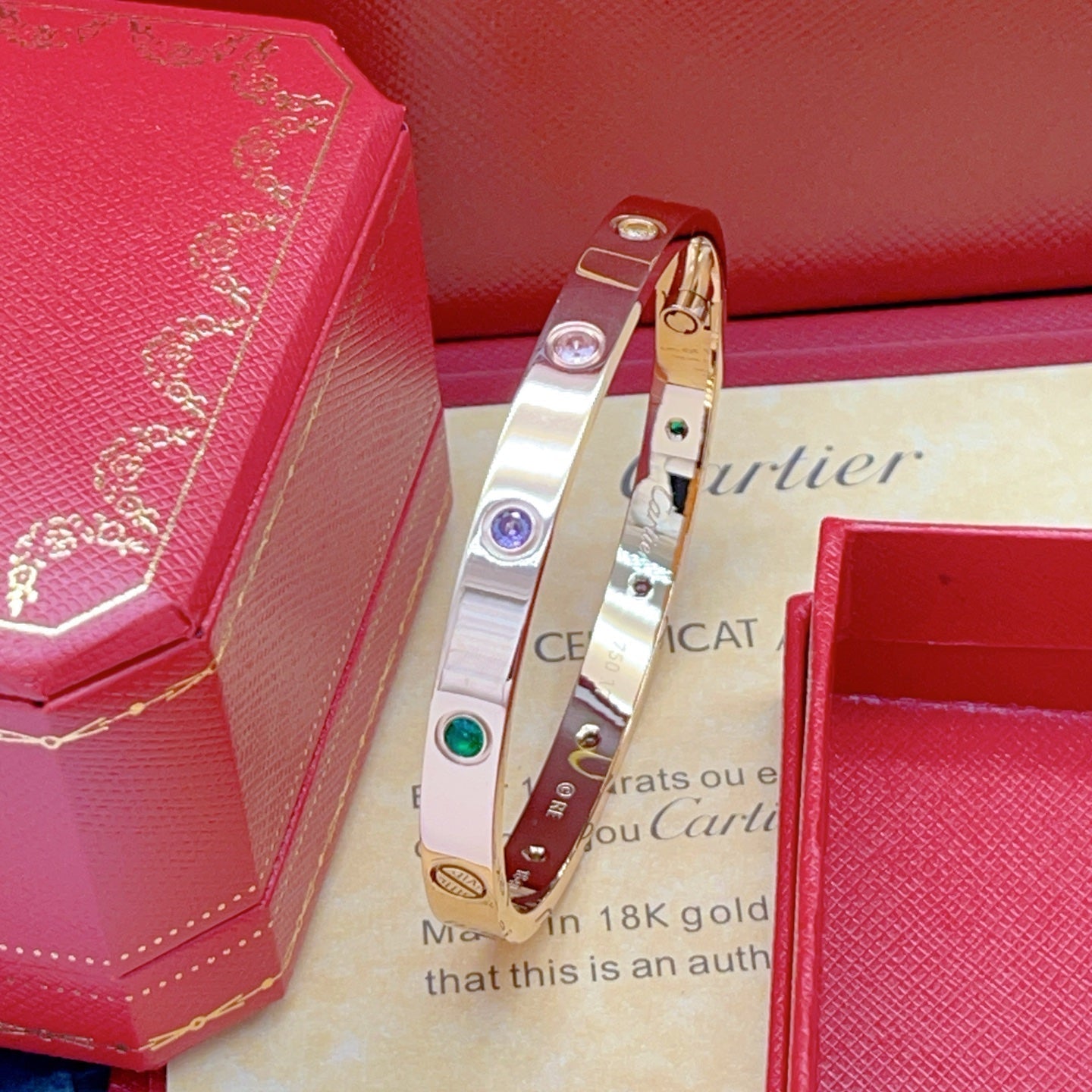 [Moco ]2026 RAINBOW LOVE BRACELET 6.1MM  10 DIAMONDS