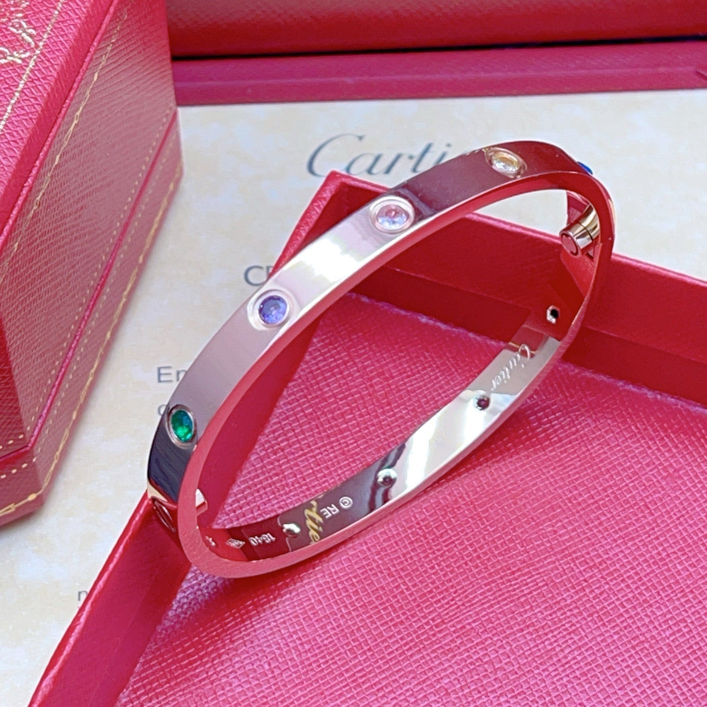 [Moco ]2026 RAINBOW LOVE BRACELET 6.1MM  10 DIAMONDS