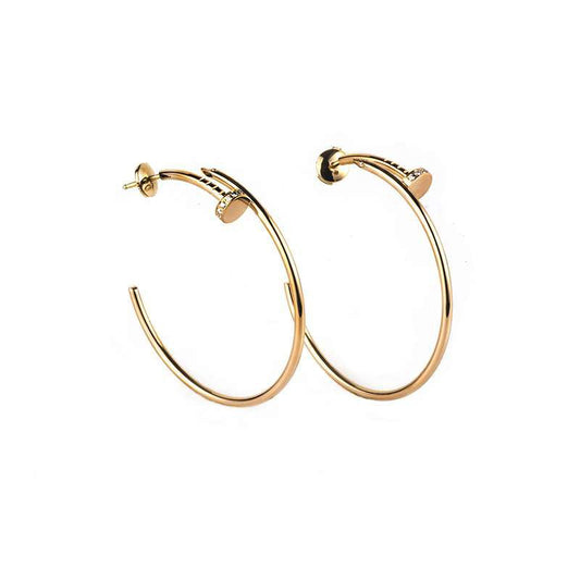 [moco jewelrys]JUSTE OHRRINGE GOLD DIAMANTEN 1.8MM