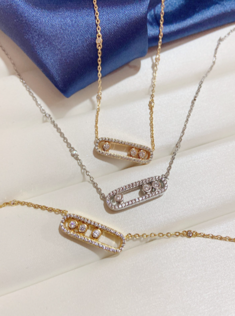 [moco jewelrys]MK MOVE FULL DIAMOND NECKLACE