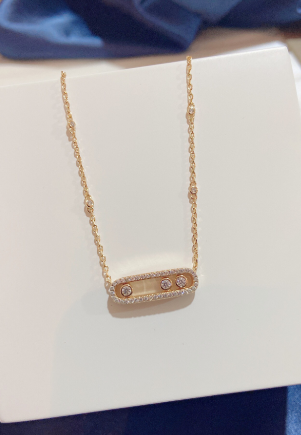 [moco jewelrys]MK MOVE FULL DIAMOND NECKLACE