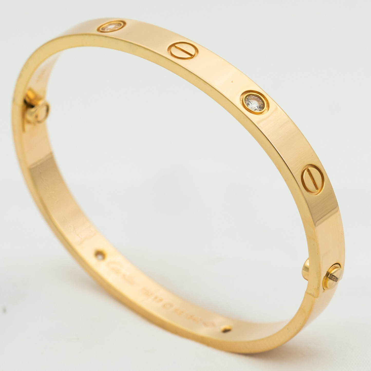 [moco jewelrys]LOVE BRACELET 6.1MM 4 DIAMONDS