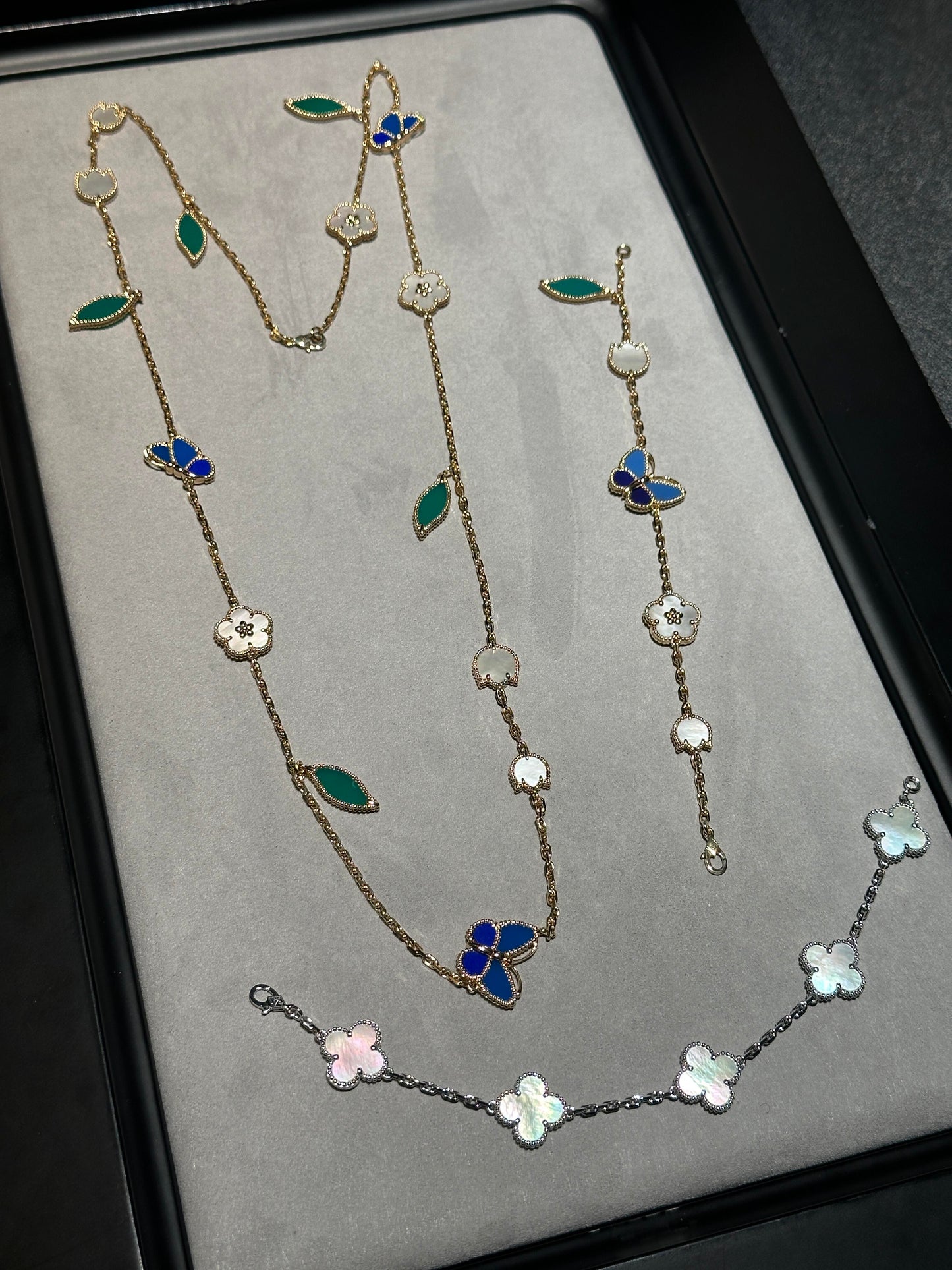 [moco jewelrys] 26 NEW CLOVER 15 MOTIFS LUCKY NECKLACE