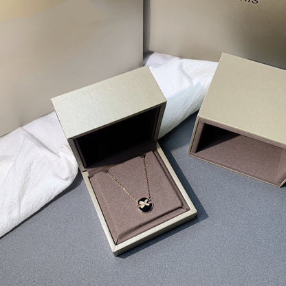 [moco jewelrys]JEUX PINK GOLD DIAMOND HALSKETTE