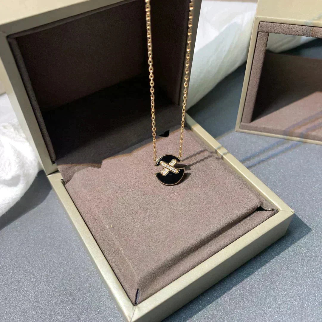[moco jewelrys]Halskette mit Roségold-Diamanten