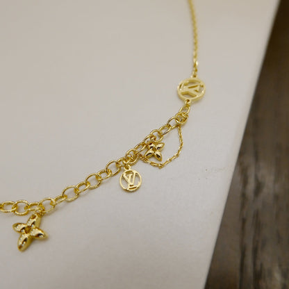 [moco jewelrys]BLOOMING SUPPLE HALSKETTE MESSING