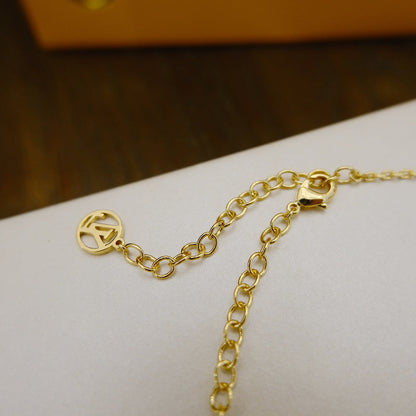 [moco jewelrys]BLOOMING SUPPLE HALSKETTE MESSING