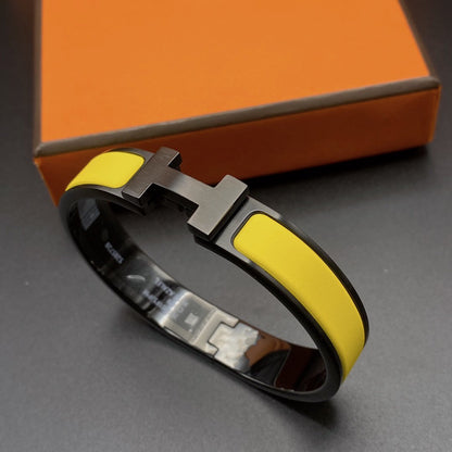 [moco jewelrys]CLIC HM SO BLACK YELLOW ARMREIF