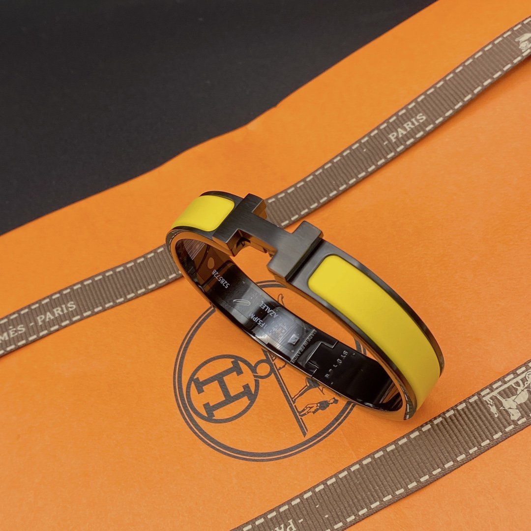 [moco jewelrys]CLIC HM SO BLACK YELLOW ARMREIF