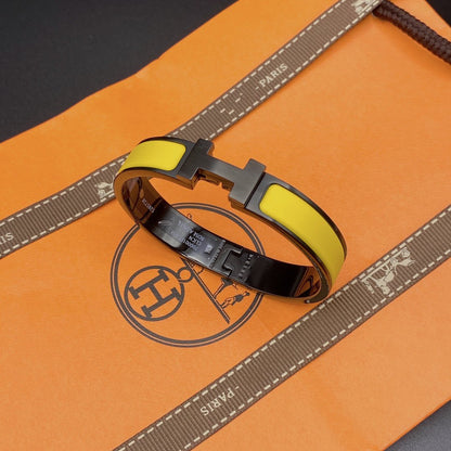 [moco jewelrys]CLIC HM SO BLACK YELLOW ARMREIF