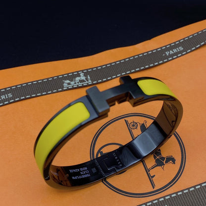 [moco jewelrys]CLIC HM SO BLACK YELLOW ARMREIF