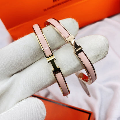 [moco jewelrys]KLASSISCHES HM CLIC ROSA 8MM EMAILLE ARMBAND