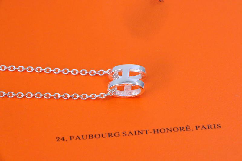 [moco jewelrys]HM NECKLACE H LETTER OVAL SERIES