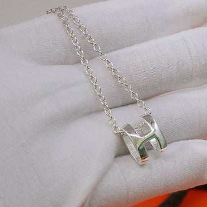 [moco jewelrys]HM NECKLACE H LETTER OVAL SERIES