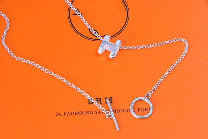 [moco jewelrys]HM NECKLACE H LETTER OVAL SERIES