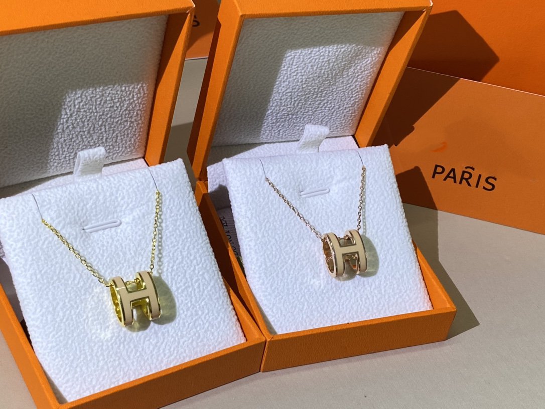 [moco jewelrys]HM CLIC GELBE EMAILLE GOLDENE HALSKEITE