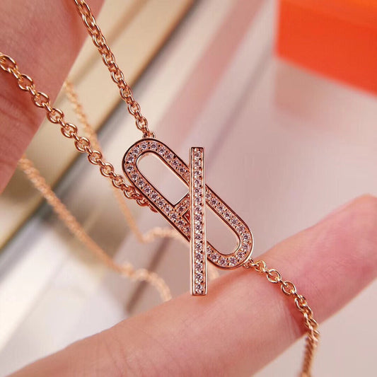 [moco jewelrys]HM FIRE PIG NOSE NECKLACE TRENDY STREET