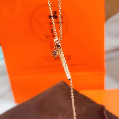 [moco jewelrys]HM-HALSKETTE PLATIN ROSEGOLD DIAMANT