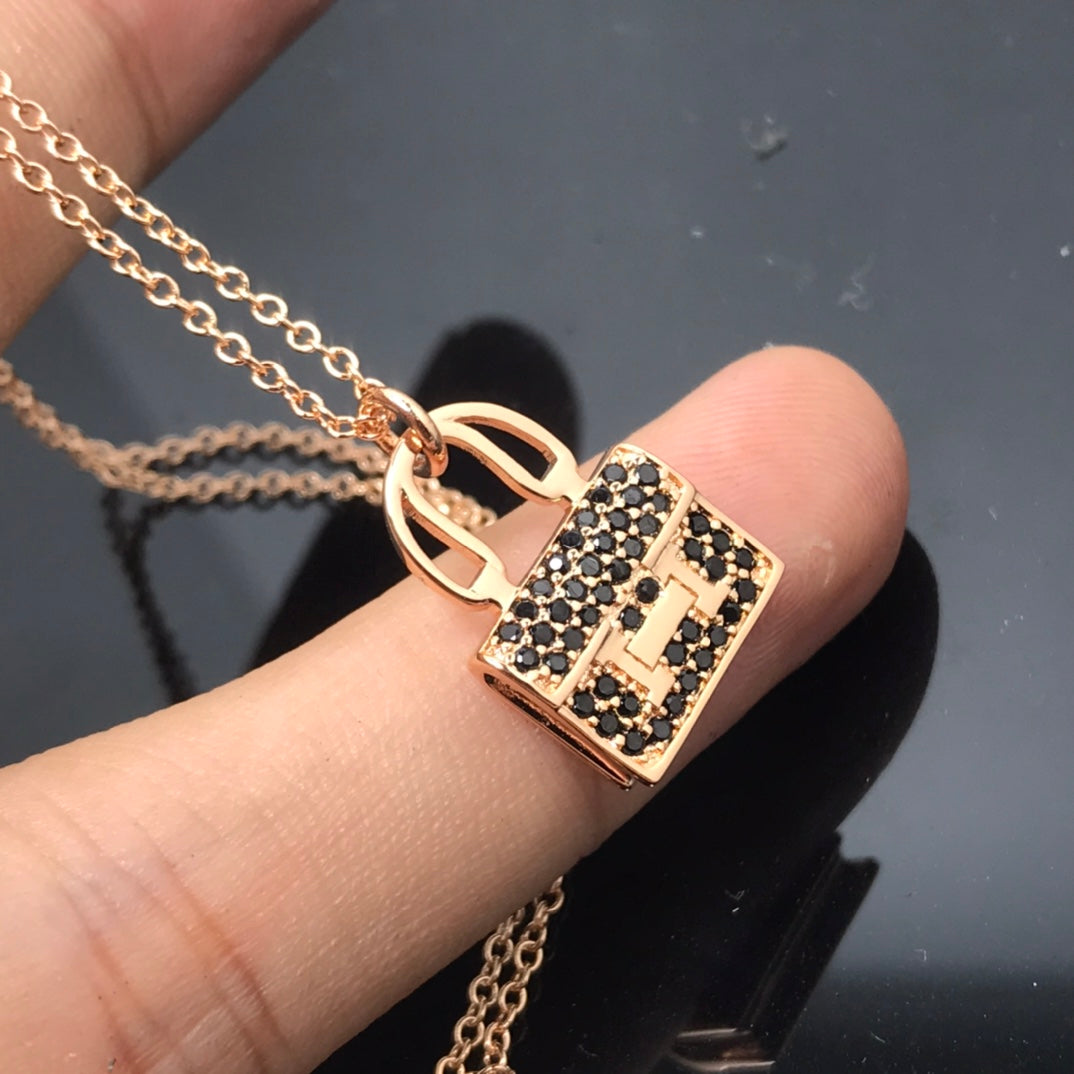 [moco jewelrys]HM KETTE ANKUNFT SCHWARZER DIAMANT