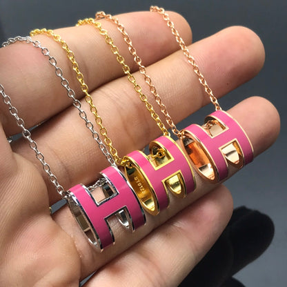 [moco jewelrys]H-HALSKETTE PINK