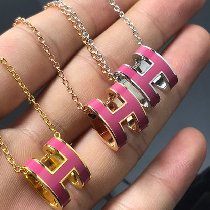 [moco jewelrys]H-HALSKETTE PINK