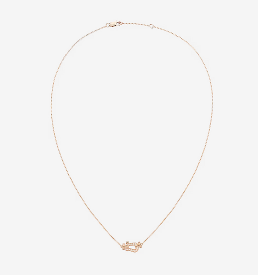 [moco jewelrys]FORCE 10 DIAMOND PINK GOLD NECKLACE MINI MODEL