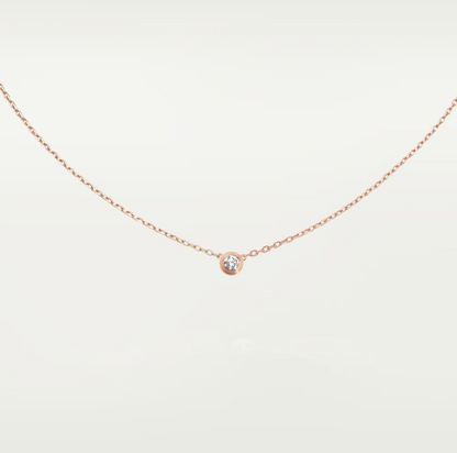 [moco jewelrys]DAMOUR DIAMOND NECKLACE