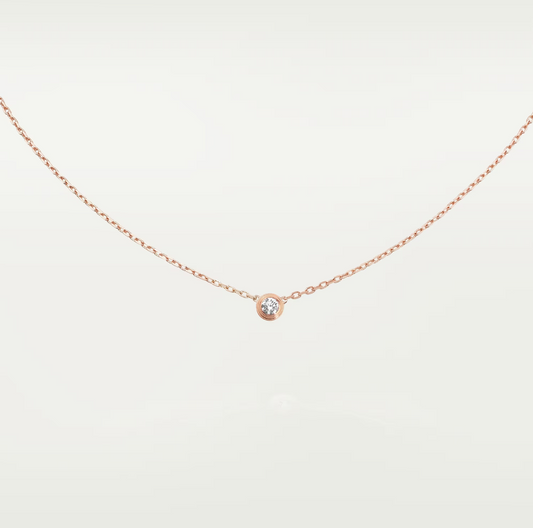 [moco jewelrys]DAMOUR DIAMOND NECKLACE
