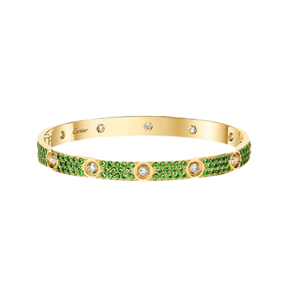[Moco ]2026 PAVE GEMSTONE LOVE BRACELET 6.1MM 10 DIAMONDS