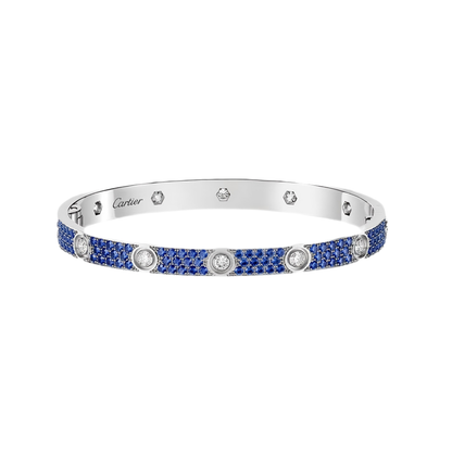 [Moco ]2026 PAVE GEMSTONE LOVE BRACELET 6.1MM 10 DIAMONDS