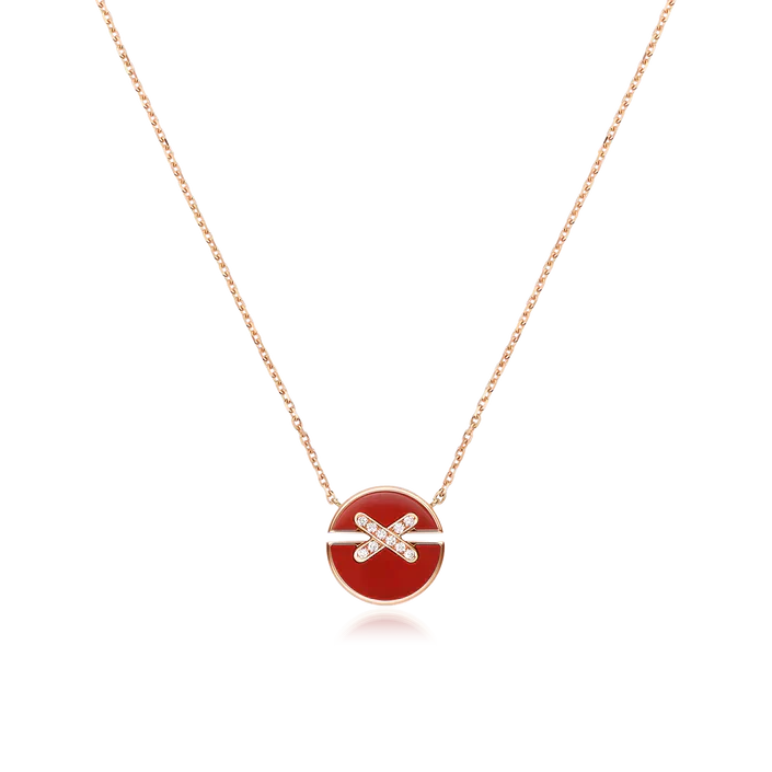 [moco jewelrys]Halskette mit Roségold-Diamanten