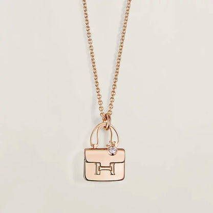 [moco jewelrys]AMULETT ANHÄNGER ROSÉGOLD KETTE