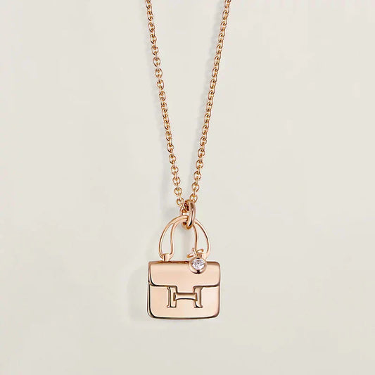[moco jewelrys]AMULETT ANHÄNGER ROSÉGOLD KETTE
