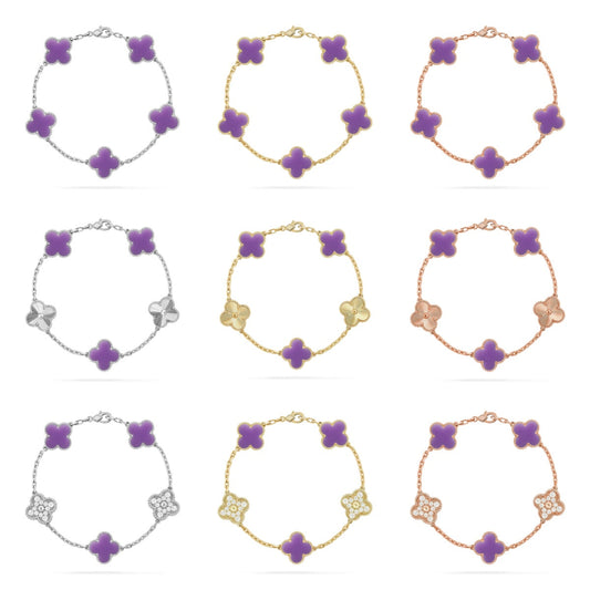 [Moco jewelrys]KLEE 5 MOTIV HELLLILA ARMBAND-KOLLEKTION