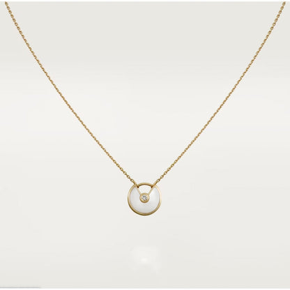 [moco jewelrys]AMULETTE ROSE GOLD MOP NECKLACE