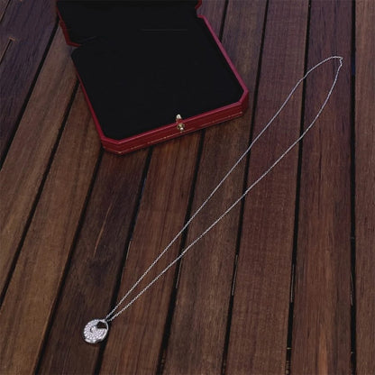 [moco jewelrys]AMULETTE SILVER FULL DIAMOND NECKLACE