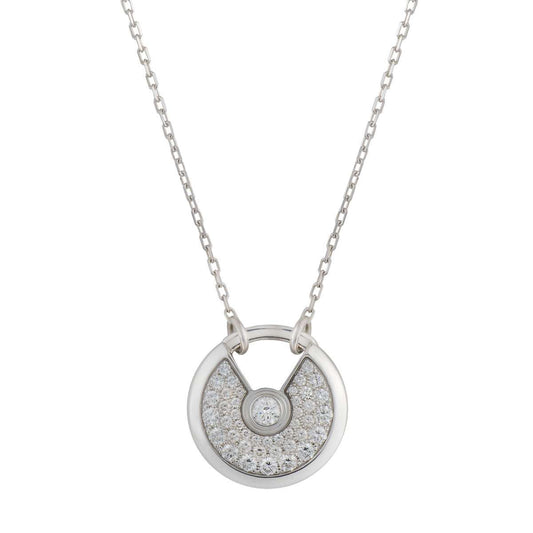 [moco jewelrys]AMULETTE SILBERHALSKEKETTE MIT VOLLBESATZ