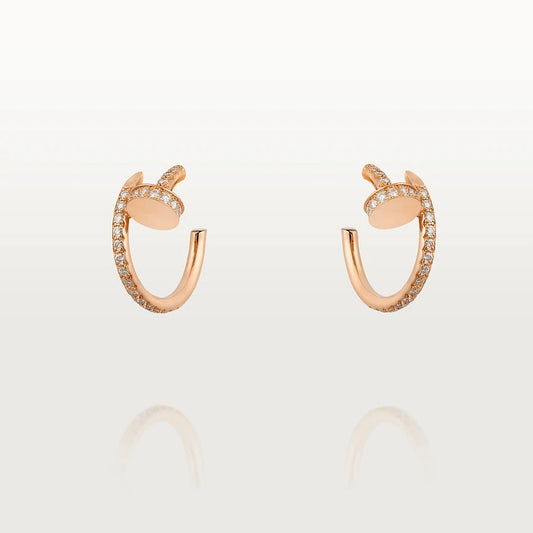 [moco jewelrys]JUSTE OHRRINGE 12.75MM ROSÉGOLD DIAMANT