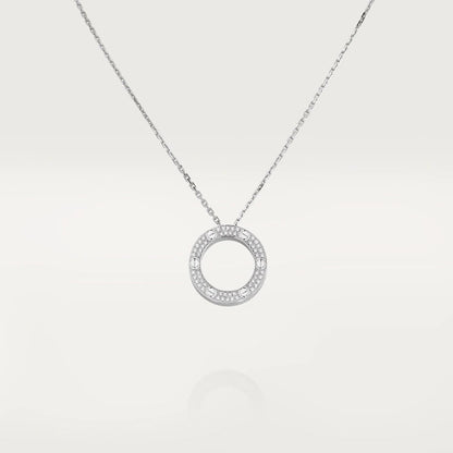 [moco jewelrys]LOVE NECKLACE ADJUSTABLE SILVER