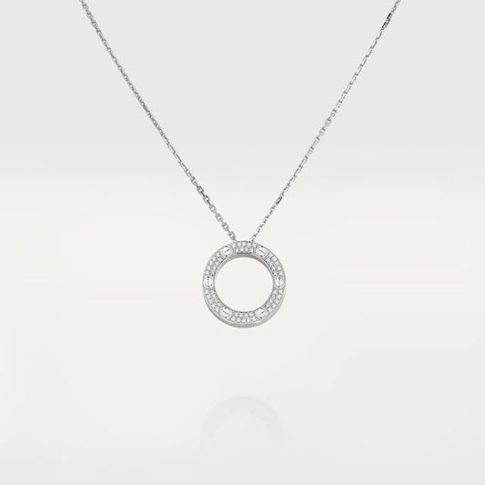 [moco jewelrys]LOVE NECKLACE ADJUSTABLE SILVER