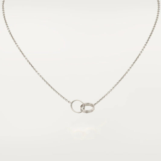 [moco jewelrys]LOVE NECKLACE PINK GOLD AND SILVER